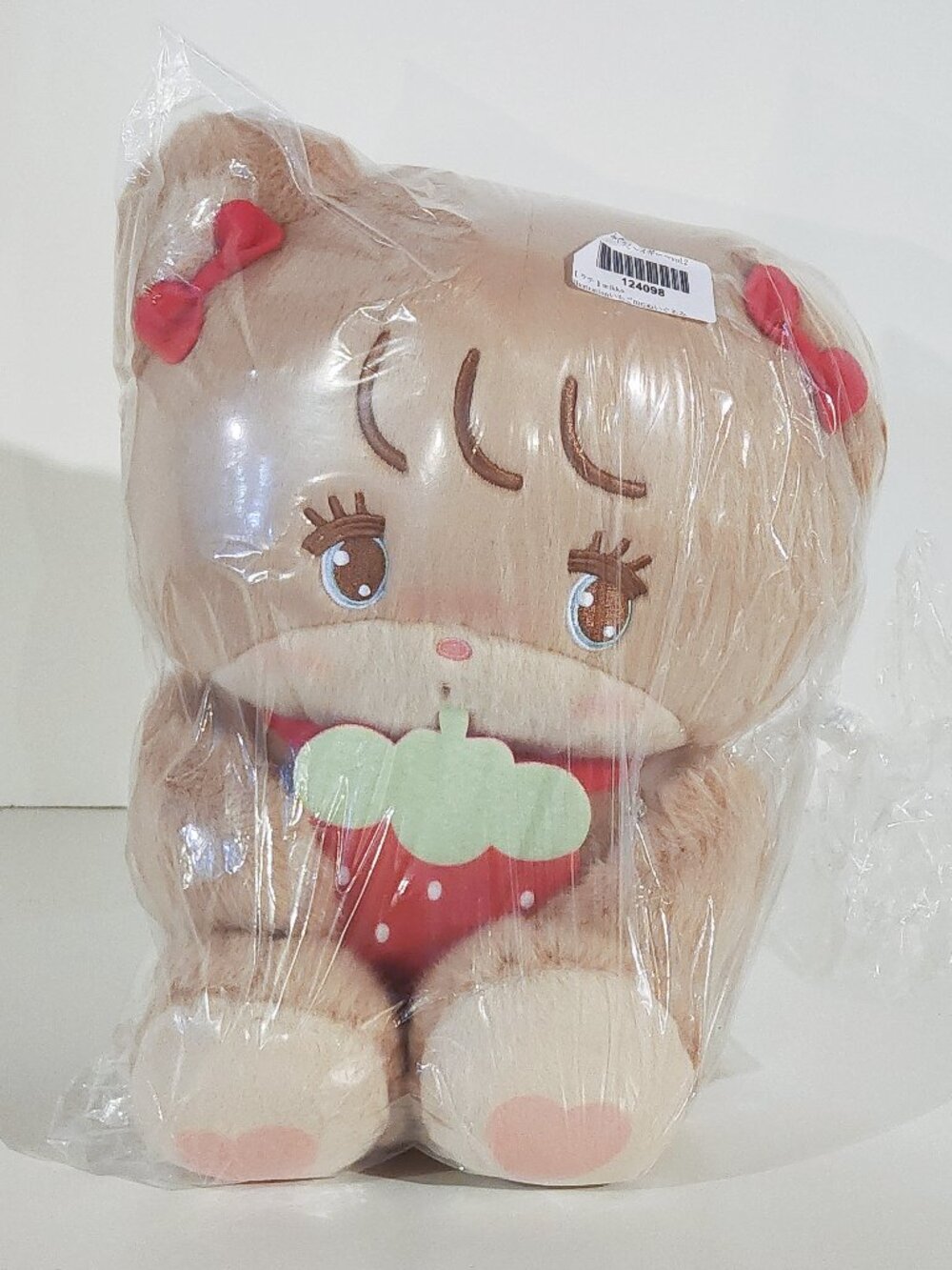 New Fukuya Mikko Illustration Latte Strawberry Big Plush 25cm